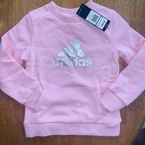💥SOLD💥 Adidas pink sweatshirt 3T crew neck NWT